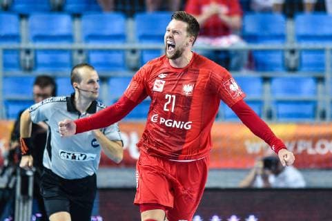 2019.06.16 Plock Pilka reczna Kwalifikacje do Mistrzostw Europy 2020 Polska - Izrael N z radosc emocje Kamil Syprzak Foto Lukasz Laskowski PressFocus 2019.06.16 Plock Handball 2020 Men s European Championship, EM, Europameisterschaft Qualifiers Poland v Israel radosc emocje Kamil Syprzak Credit: Lukasz Laskowski PressFocus NEWSPIX.PL --- Newspix.pl  20190616LUK_171