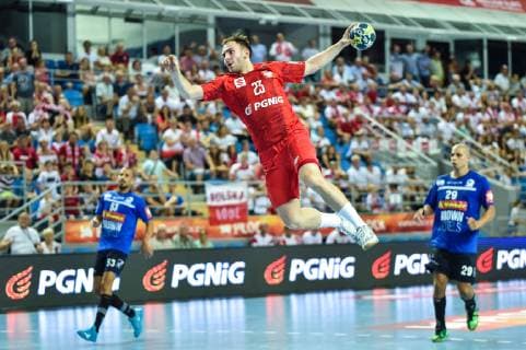 2019.06.16 Plock Pilka reczna Kwalifikacje do Mistrzostw Europy 2020 Polska - Izrael N z Arkadiusz Moryto Foto Lukasz Laskowski PressFocus 2019.06.16 Plock Handball 2020 Men s European Championship, EM, Europameisterschaft Qualifiers Poland v Israel Arkadiusz Moryto Credit: Lukasz Laskowski PressFocus NEWSPIX.PL --- Newspix.pl  20190616LUK_205