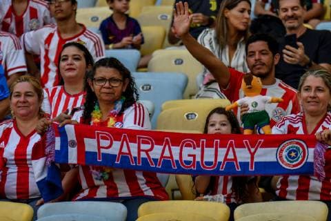 Paraguay vs Qatar RIO DE JANEIRO, RJ - 16.06.2019: PARAGUAY VS QATAR - A cheerleader during a match between Paraguay and Qatar, valid for the group stage of the Copa America 2019, held this Sunday (16) at the Maracanã Stadium in Rio de Janeiro, RJ. (Photo: Nayra Halm Fotoarena) x1748629x  NayraxHalm