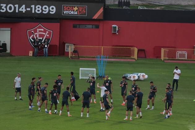 Treino da Selecao Brasileira em Salvador SALVADOR, BA - 16.06.2019: TREINO DA SELEcaO BRASILEIRA EM SALVADOR - Training of the Brazilian national team, Nationalteam in Barradão, in Salvador, Bahia, Brazil. (Photo: Tiago Caldas Fotoarena) x1748667x  TiagoxCaldas