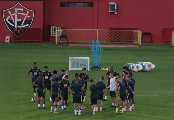 Treino da Selecao Brasileira em Salvador SALVADOR, BA - 16.06.2019: TREINO DA SELEcaO BRASILEIRA EM SALVADOR - Training of the Brazilian national team, Nationalteam in Barradão, in Salvador, Bahia, Brazil. (Photo: Tiago Caldas Fotoarena) x1748672x  TiagoxCaldas