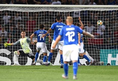 Mg Bologna 16 06 2019 - Europeo Under 21 Italia 2019 Italia-Spagna foto Matteo Gribaudi Image nella foto: gol Federico Chiesa 