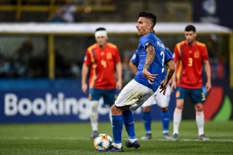 Db Bologna 16 06 2019 - Europeo Under 21 Italia 2019 Italia-Spagna foto Daniele Buffa Image nella foto: gol Lorenzo Pellegrini 
