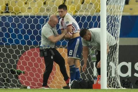 Paraguay vs Qatar RIO DE JANEIRO, RJ - 16.06.2019: PARAGUAY VS QATAR - R. Rojas (Meia) during a match between Paraguay and Qatar, valid for the group stage of Copa América 2019, held this Sunday (16) at the Maracanã Stadium in Rio de Janeiro, RJ. (Photo: Celso Pupo Fotoarena) x1748730x  CelsoxPupo