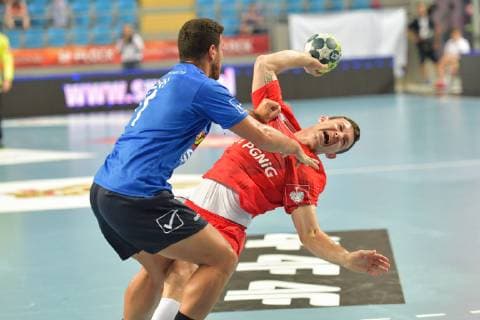 PLOCK, 16.06.2019 MECZ KWALIFIKACYJNY DO FINALOW ME 2020 PILKA RECZNA MEZCZYZN: POLSKA - IZRAEL --- QUALIFICATIONS TO 2020 EUROPEAN MEN S HANDBALL CHAMPIONSHIP MATCH: POLAND - ISRAEL NZ NIV LEVY PRZEMYSLAW KRAJEWSKI FOT. DOMINIK BUZE FOTOPYK NEWSPIX.PL --- Newspix.pl  190616MiD001