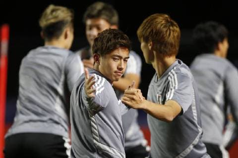 Futbol, entrenamiento de Japon en Brasil Los jugadores de la seleccion japonesa son fotografiados durante el entrenamiento realizado en el estadio Morumbi de San Pablo, Brasil. 16 06 2019 Andres Pina Photosport Football, Japan training session Japanese national team, Nationalteam players are pictured during the training session held at the Morumbi stadium in Sao Paulo, Brazil. 16 06 2019 Andres Pina Photosport Entrenamiento de Japon en San Pablo 