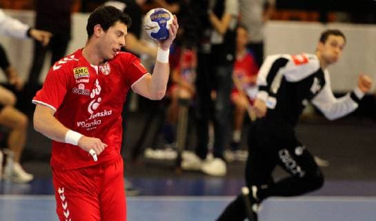 16.06.2019 Novi Sad Serbia-Switzerland 2020 Men s EHF EURO qualify men s handball Mijajlo Marsenic Serbia :Str 