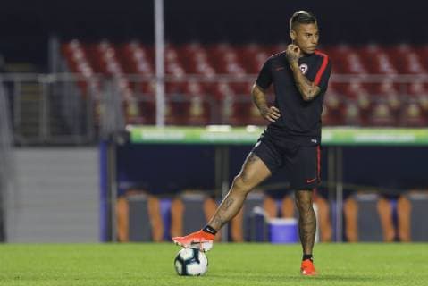 Training of the Chilean national team, Nationalteam in S SÃO PAULO, SP - 16.06.2019: TRAINING OF THE CHILEAN NATIONAL TEAM IN S - Eduardo Vargas during the training of the Chilean National Team at the Morumbi Stadium in São Paulo, SP. (Photo: Ricardo Moreira Fotoarena) x1748909x  RicardoxMoreira