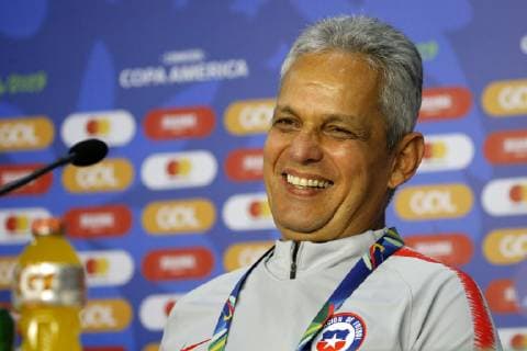 Futbol, entrenamiento de Chile en Morumbi El entrenador de la seleccion chilena Reinaldo Rueda es fotografiado durante el entrenamiento realizado en el estadio Morumbi de San Pablo, Brasil. 16 06 2019 Andres Pina Photosport Football, Chile training session Chilean national team, Nationalteam manager Reinaldo Rueda is pictured during the training session held at the Morumbi stadium in Sao Paulo, Brazil. 16 06 2019 Andres Pina Photosport Entrenamiento de Chile en Morumbi 
