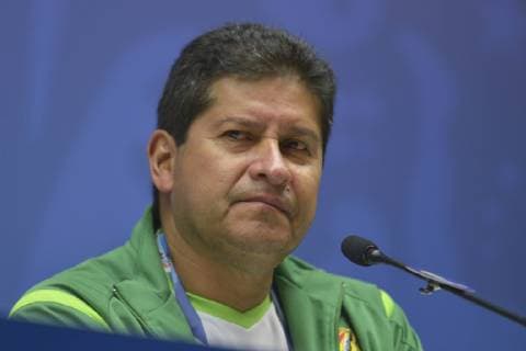 Fußball, Copa America, Nationalteam Bolivien Pressekonferenz Coletiva de imprensa Bolivia RIO DE JANEIRO, RJ - 17.06.2019: COLETIVA DE IMPRENSA BOLIVIA - Technician Eduardo Villegas during press conference, PK, Pressekonferenz Bolivia held in Maracanã, north zone of the city, for the Copa America, in the beginning of this Monday (17), in Rio de Janeiro, RJ. (Photo: Celso Pupo Fotoarena) x1749266x  CelsoxPupo