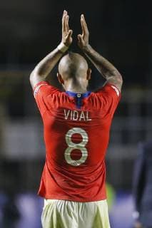Fußball, Copa America, Japan - Chile Futbol, Japon vs Chile Copa America 2019 El jugador de la seleccion chilena Arturo Vidal, deja la cancha durante el partido contra Japon por el grupo C de la Copa America disputado en el estadio Morumbi de San Pablo, Brasil. 17 06 2019 Andres Pina Photosport Football, Japan vs Chile Copa America Championship 2019 Chile s player Arturo Vidal,leaves the pitch during the group C match of the Copa America Championship against Japan at the Morumbi stadium in Sao Paulo, Brazil. 17 06 2019 Andres Pina Photosport Japon vs Chile, Copa America 2019 