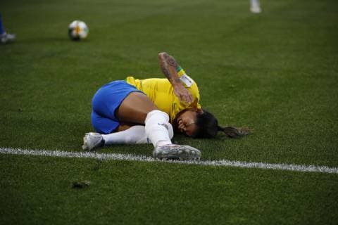 Brazil vs Italy VALENCIENNES, NO - 18.06.2019: BRAZIL VS ITALY - Debinha do Brasil during a match between Brazil and Italy, valid for the 2019 FIFA Women& 3World Cup,Cup, held on Tuesday, June 18, 2019, at the Hainaut Stadium in Valenciennes, France. (o: Richard Crd Callis Fotoarena) x1749503x  RichardxCallis