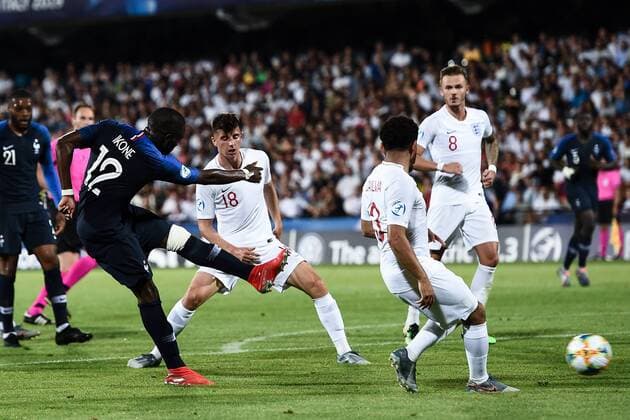 Db Cesena 18 06 2019 - Europeo Under 21 Italia 2019 Inghilterra-Francia foto Daniele Buffa Image nella foto: gol Jonathan Ikone 