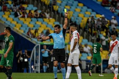 Bolivia vs. Peru RIO DE JANEIRO, RJ - 18.06.2019: BOLIVIA VS. PERU - Roddy Zambrano scores a penalty during a match between Bolivia and Peru, valid for the group stage of the Copa America 2019, held on Tuesday (18) at the Maracanã Stadium in Rio de Janeiro, RJ. (Photo: Nayra Halm Fotoarena) x1749660x  NayraxHalm