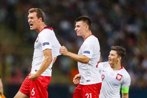 Sport Bilder des Tages 19.06.2019 REGGIO - BOLOGNA RENATO DAL ARA, WLOCHY ( ITALY ) PILKA NOZNA (FOOTBALL) MISTRZOSTWA EUROPY W PILCE NOZNEJ DO LAT 21 ( UEFA UNDER 21 CHAMPIONSHIP ) FAZA GRUPOWA - GRUPA A (STAGE GROUP - GRUP A) MECZ WLOCHY U-21 - POLSKA U21, U 21 (GAME ITALY - POLAND ) NZ KRYSTIAN BIELIK, KAROL FILA, DAWID KOWNACKI RADOSC, BRAMKA, GOL FOTO LUKASZ GROCHALA CYFRASPORT NEWSPIX.PL --- Newspix.pl  20190619CSLG05030