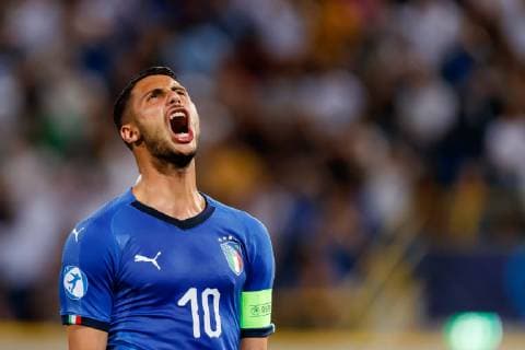 Bologna, Italy, 19 06 2019, UEFA U 21 European Championship Italy 2019, Group Phase, Group A, Italy Poland, Rolando Mandragora ITA gesticulated, gestic Defodi 01048 182606 Defodi-048