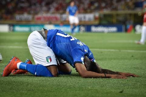 Photo Massimo Paolone LaPresse June 19, 2019 Bologna, Italy soccer Italy vs Poland - UEFA Under 21 Championship Italy 2019 - Group stage final tournament Group A - "Renato Dall Ara" stadium. In the pic: Claud Adjapong (Italia) is desperates  Copyright: xMassimoxPaolone LaPressex