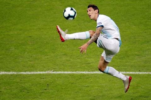 Argentina s Ángel Di María in action against Paraguay, during the Copa America 2019 Group B soccer match between Argentina and Paraguay, at Mineirao Stadium in Bello Horizonte, Brazil, 19 June 2019. Argentina vs. Paraguay !ACHTUNG: NUR REDAKTIONELLE NUTZUNG!  Copyright: xPauloxFonsecax SCA09136 20190620-636966041266401341