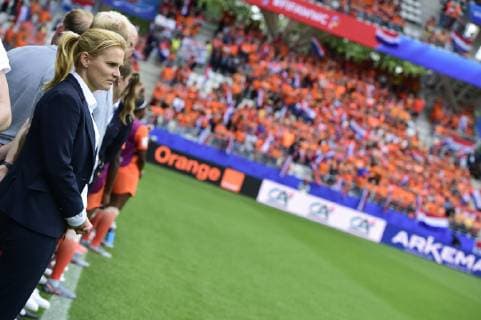 Sarina Wiegman - entraineur (Pays Bas) FOOTBALL : Pays Bas vs Canada - Coupe du Monde Feminine - Reims - 20 06 2019 JBAutissier Panoramic 
