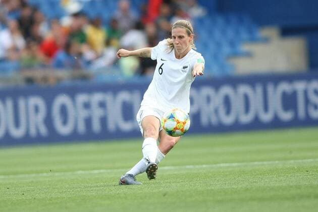 Rebekah Stott, New Zealand FOOTBALL : Cameroun vs Nouvelle Zelande - Coupe du Monde Feminine - Montpellier - 20 06 2019 RichardGosselin Panoramic 
