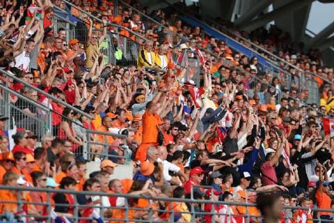 REIMS, 20-06-2019 ,Stade Auguste-Delaune, World Championship, WM, Weltmeisterschaft 2019 , Nederland - Canada Women , fans of the Netherlands during the match Nederland - Canada Women Nederland - Canada Women  x3722358x Copyright: