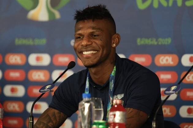 Coletiva Selecao Equador SALVADOR, BA - 20.06.2019: COLETIVA SELEcaO EQUADOR - Robert Arboleda, Ecuadorian national team, Nationalteam player, during a press conference, PK, Pressekonferenz at the Fonte Nova Arena in Salvador, Bahia, Brazil. (Photo: Tiago Caldas Fotoarena) x1750670x  TiagoxCaldas