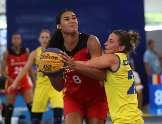 2nd Europaspiele 2019. basketball 3x3. Pavlova arena. Romania - Germany (women). SABALLY SATOU (GER). 