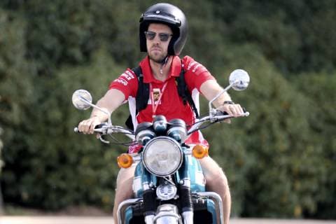 VETTEL Sebastian F1 Team Scuderia Ferrari On the bike to the first practice Formula 1 GP 2019 France on 21 06 2019 at Le Castellet