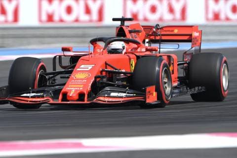 June 21, 2019 - Le Castellet, Provance, France, France - German four time World Champions Sebastian Vettel of Italian team Scuderia Ferrari Mission Winnow driving his single-seater SF90 during the 60th edition of the French GP, 8th stage of the Formula 1 World Championship, WM, Weltmeisterschaft in Circuit Paul Ricard, in Le Castelett, France F1 Grand Prix of France - Practice  - ZUMAn230 20190621_zaa_n230_293 Copyright: xAndreaxDiodatox