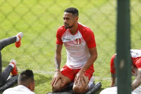 Training of the Peruvian national team, Nationalteam in SÃO PAULO, SP - 21.06.2019: TRAINING OF THE PERUVIAN NATIONAL TEAM IN - Players during training of the Peruvian National Team in the CT of São Paulo FC this Friday (21). (Photo: Ricardo Moreira Fotoarena) x1750836x  RicardoxMoreira