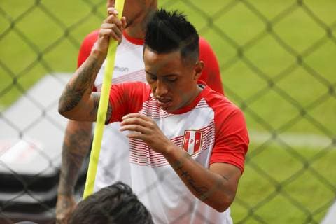 Training of the Peruvian national team, Nationalteam in SÃO PAULO, SP - 21.06.2019: TRAINING OF THE PERUVIAN NATIONAL TEAM IN - Christian Cueva during training of the Peruvian National Team in the CT of São Paulo FC this Friday (21). (Photo: Ricardo Moreira Fotoarena) x1750842x  RicardoxMoreira