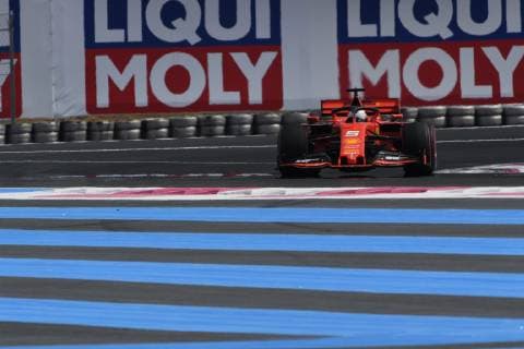 June 21, 2019 - Le Castellet, Provance, France, France - German four time World Champions Sebastian Vettel of Italian team Scuderia Ferrari Mission Winnow driving his single-seater SF90 during the 60th edition of the French GP, 8th stage of the Formula 1 World Championship, WM, Weltmeisterschaft in Circuit Paul Ricard, in Le Castelett, France F1 Grand Prix of France - Practice  - ZUMAn230 20190621_zaa_n230_192 Copyright: xAndreaxDiodatox