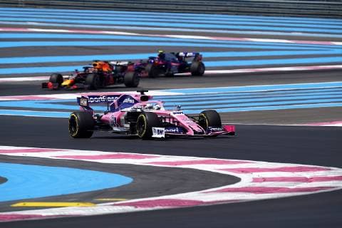 Le Castellet, France, 21 06 2019, Formula 1, Formula 1, French Grand Prix, Sergio Perez MEX 11 , Sportpesa Racing Point F1 Team, Max Verstappen NEL 33 , Aston Martin Red Bull Racing, Alexander Albon GBR 23 , Red Bull Toro Rosso Honda Defodi 09 506 033568 Defodi-506