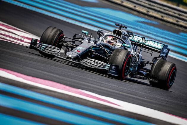Sport Bilder des Tages Motorsports: FIA Formula One World Championship, WM, Weltmeisterschaft 2019, Grand Prix of France, 44 Lewis Hamilton (GBR, Mercedes AMG Petronas Motorsport), Le Castellet France