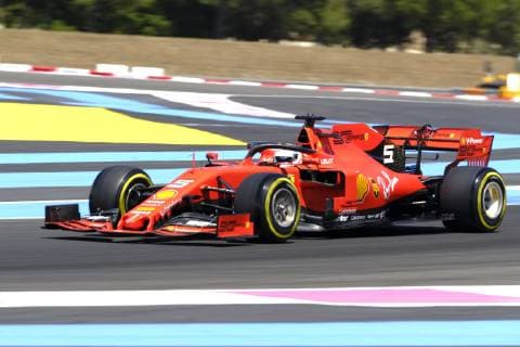 June 21, 2019 - Le Castellet, Var, France - Ferrari Driver SEBASTIAN VETTEL (GER) in action during the second free practice session of the Formula one French Grand Prix at the Paul Ricard circuit at Le Castellet - France F1 2019: French Grand Prix : Practice two - ZUMAp119 20190621_zaf_p119_057 Copyright: xPierrexSteveninx