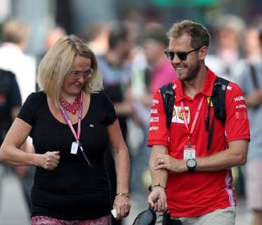 Le Castellet, France, 21 06 2019, Formula 1, Formula 1, French Grand Prix, Sebastian Vettel GER 5 , Scuderia Ferrari Mission Winnow with wedding ring on his finger Defodi 09 506 033770 Defodi-506