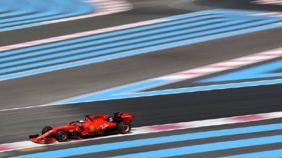 Motorsports: FIA Formula One World Championship, WM, Weltmeisterschaft 2019, Grand Prix of France, 5 Sebastian Vettel (GER, Scuderia Ferrari Mission Winnow), (Verwendung nur in Deutschland - GERMANY ONLY) *** Motorsports FIA Formula One World Championship 2019, Grand Prix of France, 5 Sebastian Vettel GER, Scuderia Ferrari Mission Winnow , Use only in Germany GERMANY ONLY