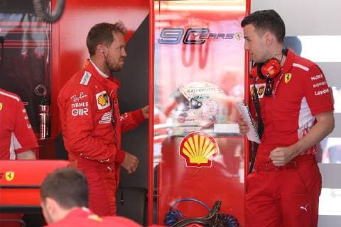 Motorsports: FIA Formula One World Championship, WM, Weltmeisterschaft 2019, Grand Prix of France, 5 Sebastian Vettel (GER, Scuderia Ferrari Mission Winnow), (Verwendung nur in Deutschland - GERMANY ONLY) *** Motorsports FIA Formula One World Championship 2019, Grand Prix of France, 5 Sebastian Vettel GER, Scuderia Ferrari Mission Winnow , Use only in Germany GERMANY ONLY