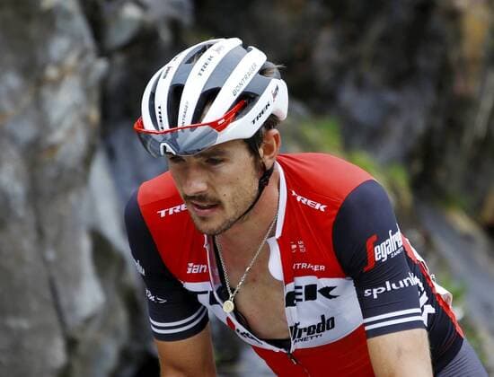 21 06 2019 Tremola ,Tour de Suisse 7 Stage Unterterzen San Gottardo John Degenkolb GER Team Trek Segafredo in the ascent to the Gotthard Action