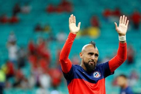 Chile s player Arturo Vidal is seen before the Copa America 2019 Group C soccer match between Ecuador and Chile, at Arena Fonte Nova Stadium in Salvador, Brazil, 21 June 2019. Ecuador vs. Chile !ACHTUNG: NUR REDAKTIONELLE NUTZUNG!  Copyright: xRaulxSpinassex SCA1210 20190622-636967608543043205