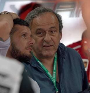 Le Castellet, France, 22 06 2019, Formula 1, Formula 1, French Grand Prix, Michel Platini guest at Ferrari Defodi 09 506 033779 Defodi-506