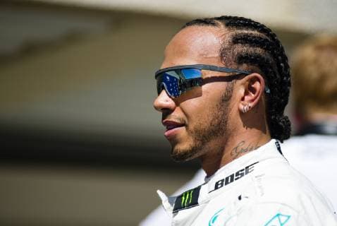 June 22nd 2019, Circuit Automobile Paul Ricard, Le Castellet, Marseille, France ; FIA Formula 1 Grand Prix of France, qualifying; Lewis Hamilton of the Mercedes Team walks trough the pit lane after taking the pole position during the qualifying session  ActionPlus12146674 PabloxGuillen