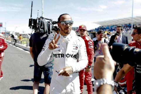 Motorsports: FIA Formula One World Championship, WM, Weltmeisterschaft 2019, Grand Prix of France, 44 Lewis Hamilton (GBR, Mercedes AMG Petronas Motorsport), Le Castellet France