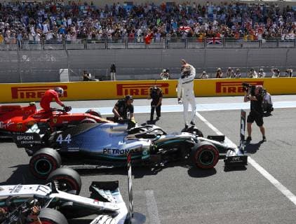 Motorsports: FIA Formula One World Championship, WM, Weltmeisterschaft 2019, Grand Prix of France, 44 Lewis Hamilton (GBR, Mercedes AMG Petronas Motorsport), Le Castellet France