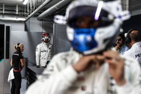 Motorsports: FIA Formula One World Championship, WM, Weltmeisterschaft 2019, Grand Prix of France, 44 Lewis Hamilton (GBR, Mercedes AMG Petronas Motorsport), 77 Valtteri Bottas (FIN, Mercedes AMG Petronas Motorsport), Le Castellet France