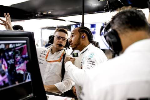 Motorsports: FIA Formula One World Championship, WM, Weltmeisterschaft 2019, Grand Prix of France, Peter Bonnington (GBR, Mercedes AMG Petronas Motorsport), 44 Lewis Hamilton (GBR, Mercedes AMG Petronas Motorsport), Le Castellet France