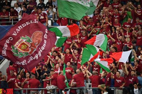 Photo Massimo Paolone LaPresse June 22, 2019 Reggio Emilia, Italy soccer Belgium vs Italy - UEFA Under 21 Championship Italy 2019 - Group stage final tournament Group A - "Mapei Stadium - Citt& xe0; del Tricolore" stadium. In the pic: the fans of Italy during the warm up  Copyright: xMassimoxPaolone LaPressex