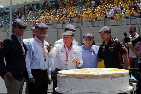 Photo4 LaPresse 23 06 2019 Le Castellet, France Grand Prix Formula One France 2019 In the pic: All Drivers and Team Principal celebrate the 80& xb0; Birthday of Sir Jackie Stewart (GBR)  Copyright: xPhoto4 LaPressex