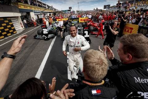 Motorsports: FIA Formula One World Championship, WM, Weltmeisterschaft 2019, Grand Prix of France, 44 Lewis Hamilton (GBR, Mercedes AMG Petronas Motorsport), Le Castellet France
