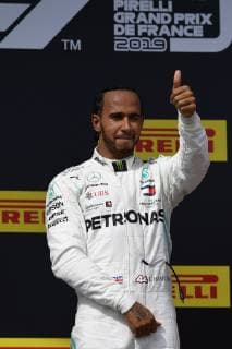 June 23, 2019 - Le Castellet, France - Lewis Hamilton of Great Britain and Mercedes AMG Petronas F1 Team Mercedes winner of the Pirelli GP de France 2019 at Circuit Paul Ricard on June 23, 2019 in Le Castellet, France. F1 Grand Prix of France.  - ZUMAn230 20190623_zaa_n230_050 Copyright: xJosexBretonx